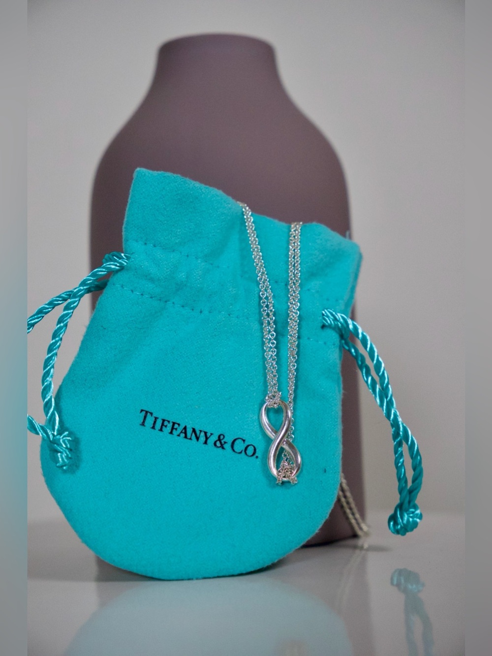 Sterling Silver Infinity Necklace by Tiffany & Co.